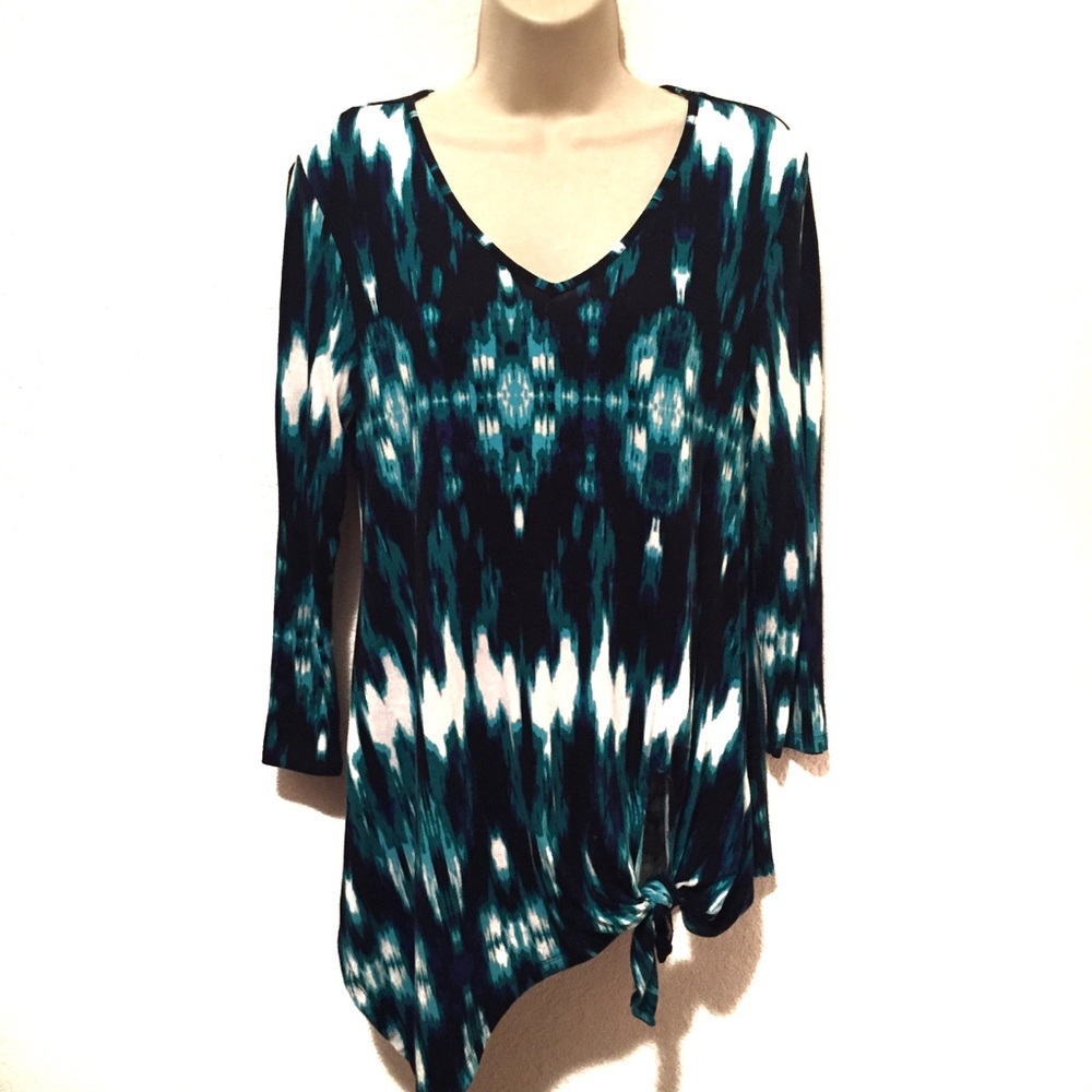 Westbound Women’s asymmetrical colorful shirt S